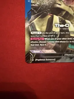 The-O GD03-002 LR+ Alt Art Steel Requiem Gundam TCG Card Game CCG English - Image 5
