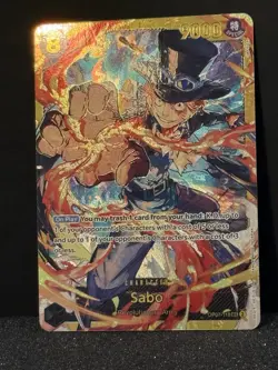 Sabo OP07-118 SEC - One Piece TCG - English Card Near-Mint Secret Rare - Image 1