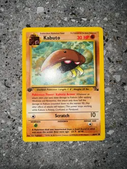 Pokemon TCG Cards 1st Edition Kabuto 50/62 Fossil NM - Image 3