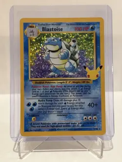 Blastoise 2/102 Celebrations: Classic Collection Holo Pokemon TCG NM - Image 1