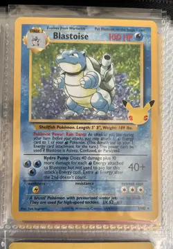 Blastoise 2/102 CEL Celebrations: Classic Collection Pokemon Holo NM/M - Image 1