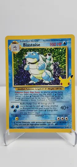 Pokemon TCG Blastoise 2/102 | Celebrations Classic Collection | Holo Rare | NM - Image 1