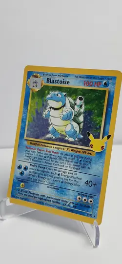 Pokemon TCG Blastoise 2/102 | Celebrations Classic Collection | Holo Rare | NM - Image 3