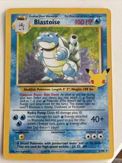 Pokemon - Blastoise 2/102 Holo - Celebrations: Classic Collection - NM - Image 1