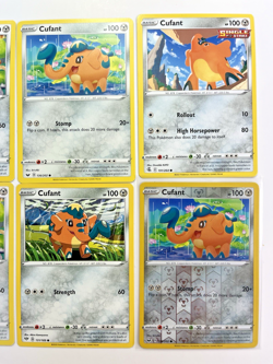Pokemon Tcg Lot of 6 Cufant Reverse Holo Common basic - Image 3