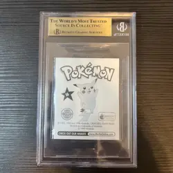 1999 Merlin Pokemon Sticker Pikachu #S6 BGS 9.5 GEM MINT 💎 - Image 2