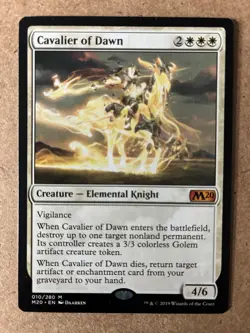 Cavalier of Dawn x1 Core Set 2020 MTG Magic the Gathering- Regular - Image 1