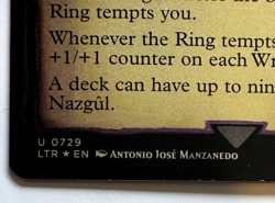 Nazgul Showcase Scrolls Foil 729 LOTR The Lord of the Rings Magic MTG Holiday NM - Image 2