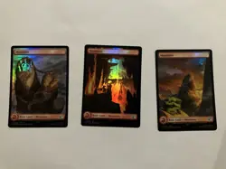 Mountain - MTG Final Fantasy - FOIL - NM (Set Of 3) - Image 1
