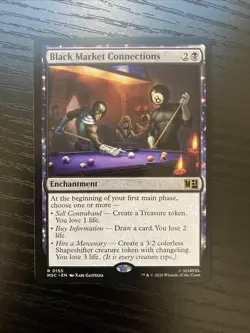 Black Market Connections 0155 Commander Marvel Super Heroes Rare MTG English NM - Image 1