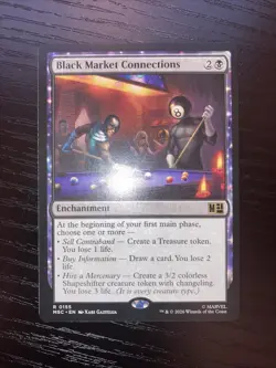 Black Market Connections 0155 Commander Marvel Super Heroes Rare MTG English NM - Image 2