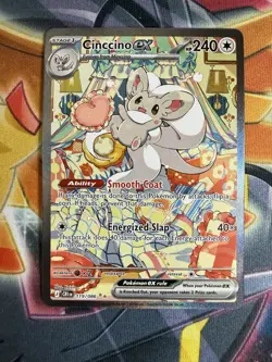 Pokemon TCG Chaos Rising Cinccino ex 119/086 special illustration rare NM - Image 1