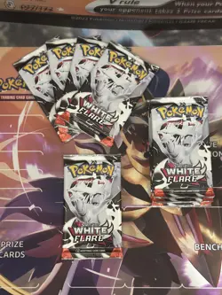 Pokemon TCG: Scarlet & Violet White Flare 10 Factory Sealed Booster Packs - Image 1