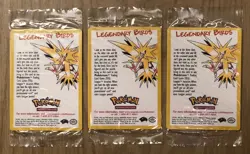 Pokemon Moltres Articuno Zapdos Legendary Birds Movie Promo Brand New SEALED - Image 1