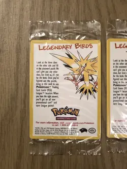 Pokemon Moltres Articuno Zapdos Legendary Birds Movie Promo Brand New SEALED - Image 2