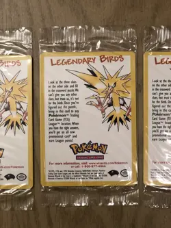 Pokemon Moltres Articuno Zapdos Legendary Birds Movie Promo Brand New SEALED - Image 3