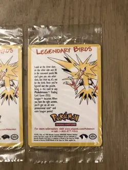 Pokemon Moltres Articuno Zapdos Legendary Birds Movie Promo Brand New SEALED - Image 4