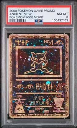 PSA 8 Ancient Mew Pokemon 2000 Movie Promo, new cert - Image 1