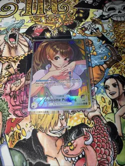 One Piece Bandai Charlotte Pudding Leader OP08-058 Alt Art NM English TCG - Image 4