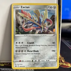 Zacian SWSH033 Black Star Promo Pokemon Card - Image 1