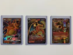 Pokemon TCG Charizard Trading Card Set of 3 Holo Rare SM211 - 017/172 - XY29 - Image 1