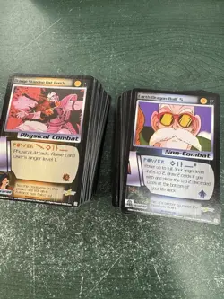 Score Dragon Ball Z CCG Saiyan Saga 2000 Mixed Lot 228 Cards - Image 1
