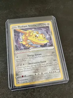 Pokemon TCG Radiant Steelix Lost Origin 124/196 Regular Rare Card - Image 1