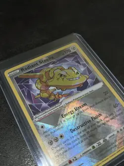 Pokemon TCG Radiant Steelix Lost Origin 124/196 Regular Rare Card - Image 2