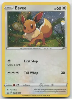 Eevee Holo SWSH: Sword & Shield Promo Cards SWSH095 NM - Image 1