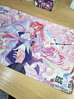 Playmat Gundam Card Game 1st Anniversary GD05 Event (Lacus Clyne) proxy - Image 1