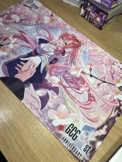 Playmat Gundam Card Game 1st Anniversary GD05 Event (Lacus Clyne) proxy - Image 4