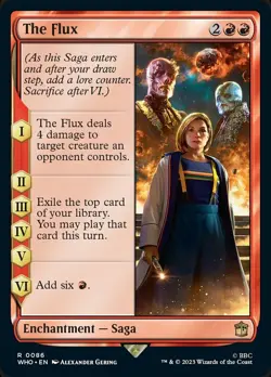 MTG The Flux - Foil, Doctor Who, Lightly Played, English - Image 1