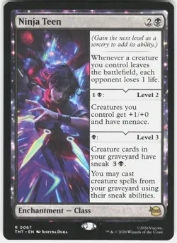 Ninja Teen 0067 Rare Teenage Mutant Ninja Turtles Magic: The Gathering Near Mint - Image 1