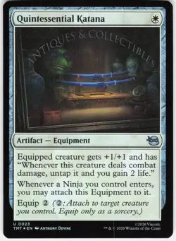 Quintessential Katana 0023 Teenage Mutant Ninja Turtles MTG Foil NM - Image 1