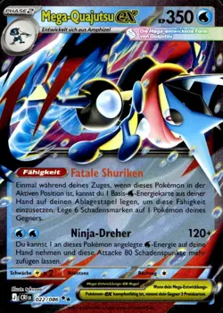Pokemon Mega Quajutsu ex Chaos Rising #22 🇩🇪AA-002 - Image 1