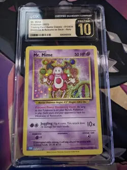 Mr Mime CGC PRISTINE 10 Classic Collection Pokemon Blastoise Suicine 013/034 CLB - Image 1