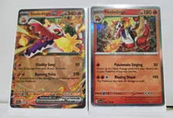 Pokemon TCG Skeledirge Tin + 2 Cards Bundle - Image 3