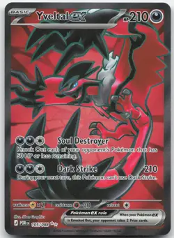 Yveltal ex 105/088 Ultra Rare Perfect Order Pokemon Holo Near Mint - Image 1