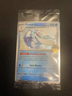 Pokemon TCG Primarina Sealed Barnes & Noble Promo Pitch Black 020/084 - Image 1