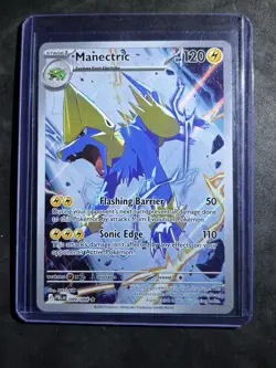 ✅Manectric 089/084 Illustration Rare Pitch Black Pokemon Holo English NM - Image 1