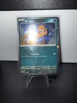 Scraggy 186 Cosmos Holo Black Star Promo Pokemon TCG Swirl - Image 2
