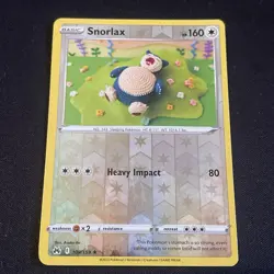 Pokemon TCG Snorlax 109/159 Reverse Holo Rare Pokemon TCG Crown Zenith - Image 1