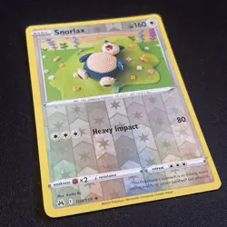 Pokemon TCG Snorlax 109/159 Reverse Holo Rare Pokemon TCG Crown Zenith - Image 2