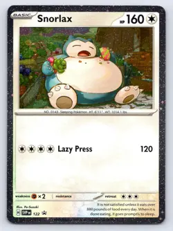 SNORLAX 122 COSMOS HOLO PROMO SCARLET & VIOLET PROMO POKEMON NM - Image 1