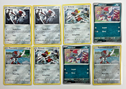 Pokemon Tcg Lot of 8 Pawniard Bisharp Reverse Holo Common basic - Image 1