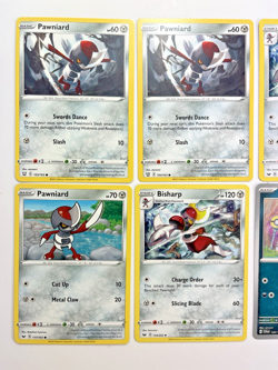 Pokemon Tcg Lot of 8 Pawniard Bisharp Reverse Holo Common basic - Image 2