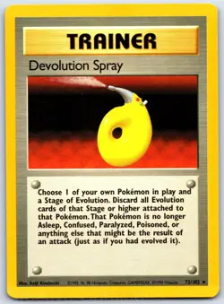 Devolution Spray 72/102 Rare Base Set Unlimited Pokemon LP Kinebuchi - Image 1