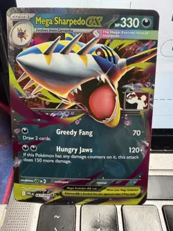 Mega Sharpedo EX 061/094 NM Pokemon Play! Prize Pack Play Stamp Series 9 - Image 1