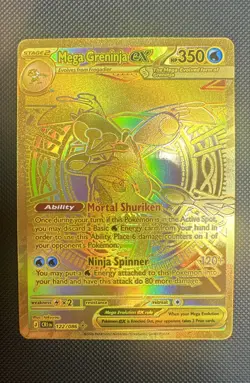 Mega Greninja ex 122/086 Me04: Chaos Rising Holo (stock# D85) - Image 1