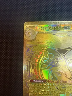 Mega Greninja ex 122/086 Me04: Chaos Rising Holo (stock# D85) - Image 3